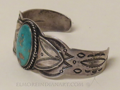 Single Stone Navajo Bracelet, c.1925-30