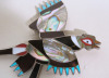 Zuni Inlay Pheasant Pin, c.1950s Image 2