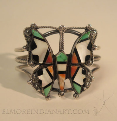 Zuni Butterfly Bracelet, c.1950