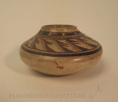 Hopi White Slipped Seed Jar by Nampeyo, c.1900