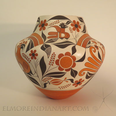 Masterpiece Acoma Parrot Jar by Joseph Cerno Jr.