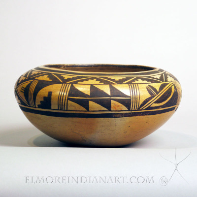 Hopi Yellowware Bowl by Nellie Nampeyo
