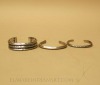 Three Navajo Ingot Silver Bracelets Image 1
