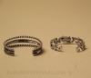 Two Mid-Century Navajo Silver Bracelets Image 3