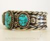Navajo Triple Stone Ingot Bracelet Image 2