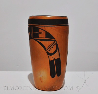 Hopi Polychrome Cylinder Vase, c.1930