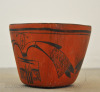 Unusual Square Black on Red Pottery Jar by Nampeyo, c.1900-1910 Image 2