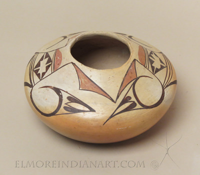 Hopi Polychrome Yellowware Jar, c.1910
