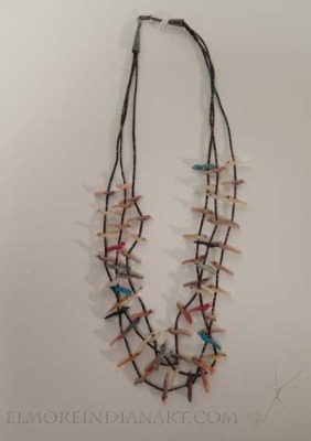 Three Strand Zuni Fetish Necklace, c.1960