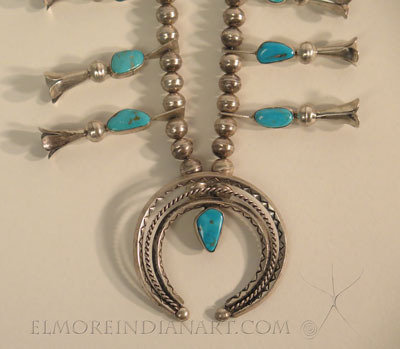 Navajo Squash Blossom Necklace, c.1950