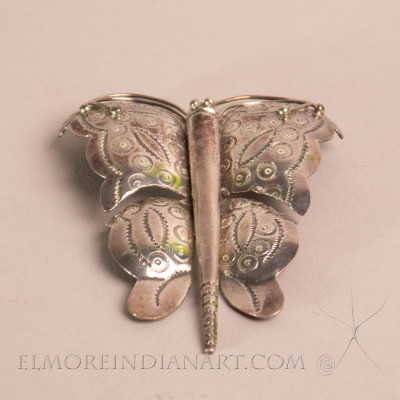 Hopi Silver Butterfly Pin, c. 1930