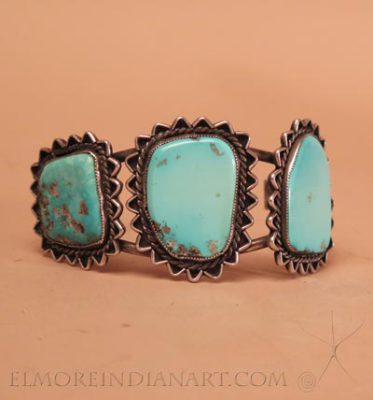 Navajo Three Stone Bracelet, c.1940