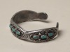 Navajo Sandcast Silver Bracelet Image 2