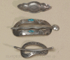Three Silver Barrettes, c.1950-60 Image 1