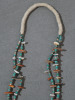 Pueblo Two-Strand Shell and Turquoise Necklace with Jaclas, c.1920s Image 3