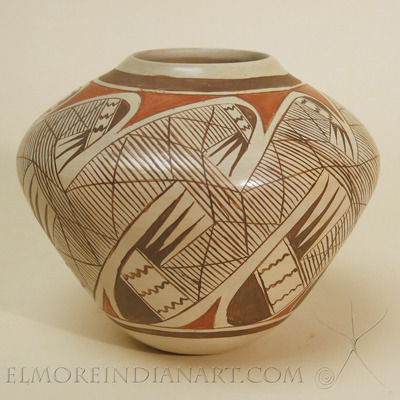 Hopi White-Slipped Migration Jar by Vernida Polacca Nampeyo