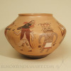 Large Hopi Polychrome Jar with Dancing Kachinas by Mark Tahbo Image 2