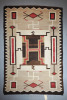 Navajo Crystal Storm Pattern Rug, JB Moore Plate Design c.1910 Image 1