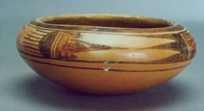 Small Polychrome Yellow Bowl by Nampeyo, c. 1905