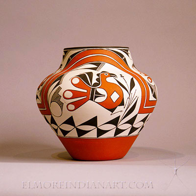 Acoma Pottery: Acoma Parrot Jar by Franklin Peters
