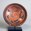 Hopi B&W on Red Plate by Zella Cheeda Image 1
