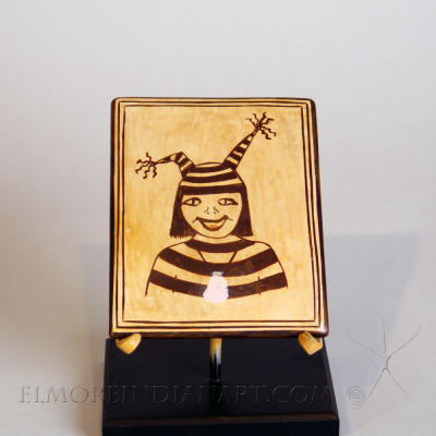 Hopi Tile w/ Koshare Clown by Jean & Nyla Sahmie 2026