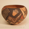 Hopi Polychrome Jar with Sherd Design by Bernadette Poleahla  Image 1