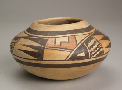 Medium Yellow Ware Seed Jar by Nampeyo, c. 1910