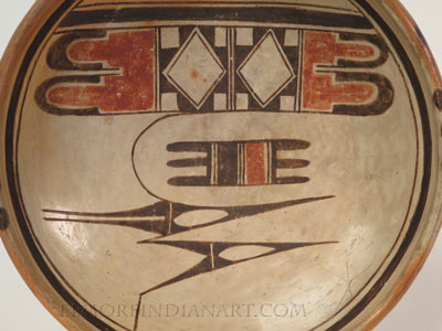 Hopi Bowl With Swirl Variant by Nampeyo, c.1900
