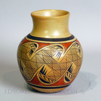 Hopi Vase w/ Migration Design by Leah Nampeyo