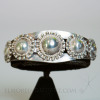 Navajo Silver Bracelet with Silver Domes, c. 1930 Image 4