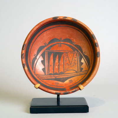 Small Hopi Black on Red Open Bowl by Annie Nampeyo, c. 1905