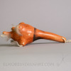 Hopi Pottery Mudhead Rattle w/ Feathers, c. 1940 Image 3