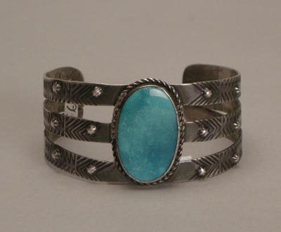 Navajo Single Stone Bracelet, Trusdell Collection