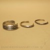 Three Navajo Ingot Silver Bracelets Image 2