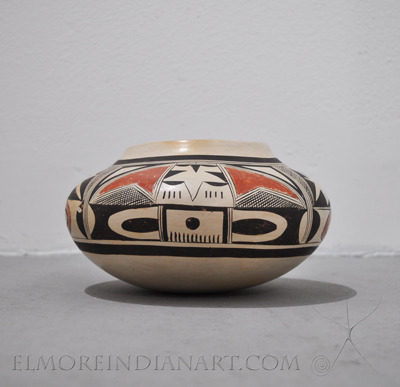 Hopi White Slipped Seed Jar by Nellie Nampeyo