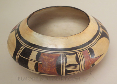 Large Hopi Polychrome Bowl by Nampeyo, c.1920