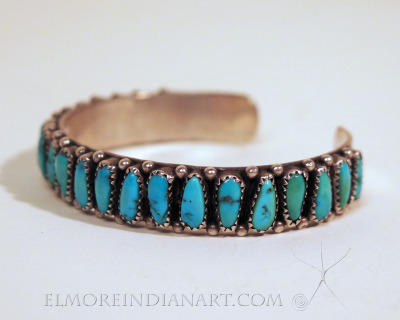 Zuni Turquoise and Silver Bracelet, c.1950
