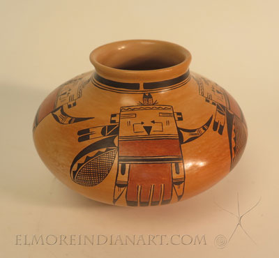 Contemporary Hopi Kachina Jar by Nyla Sahmie, 2024