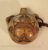 Early Nampeyo Yellow Ware Canteen with Butterfly Maiden Image 1