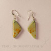 Santo Domingo Turquoise Tab Earrings, 1970’s Image 2