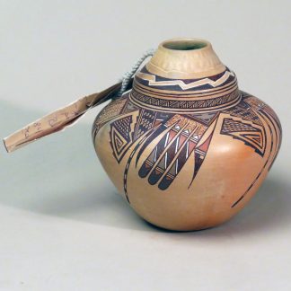Hopi-Navajo Polychrome Gourd by Nathan Begaye