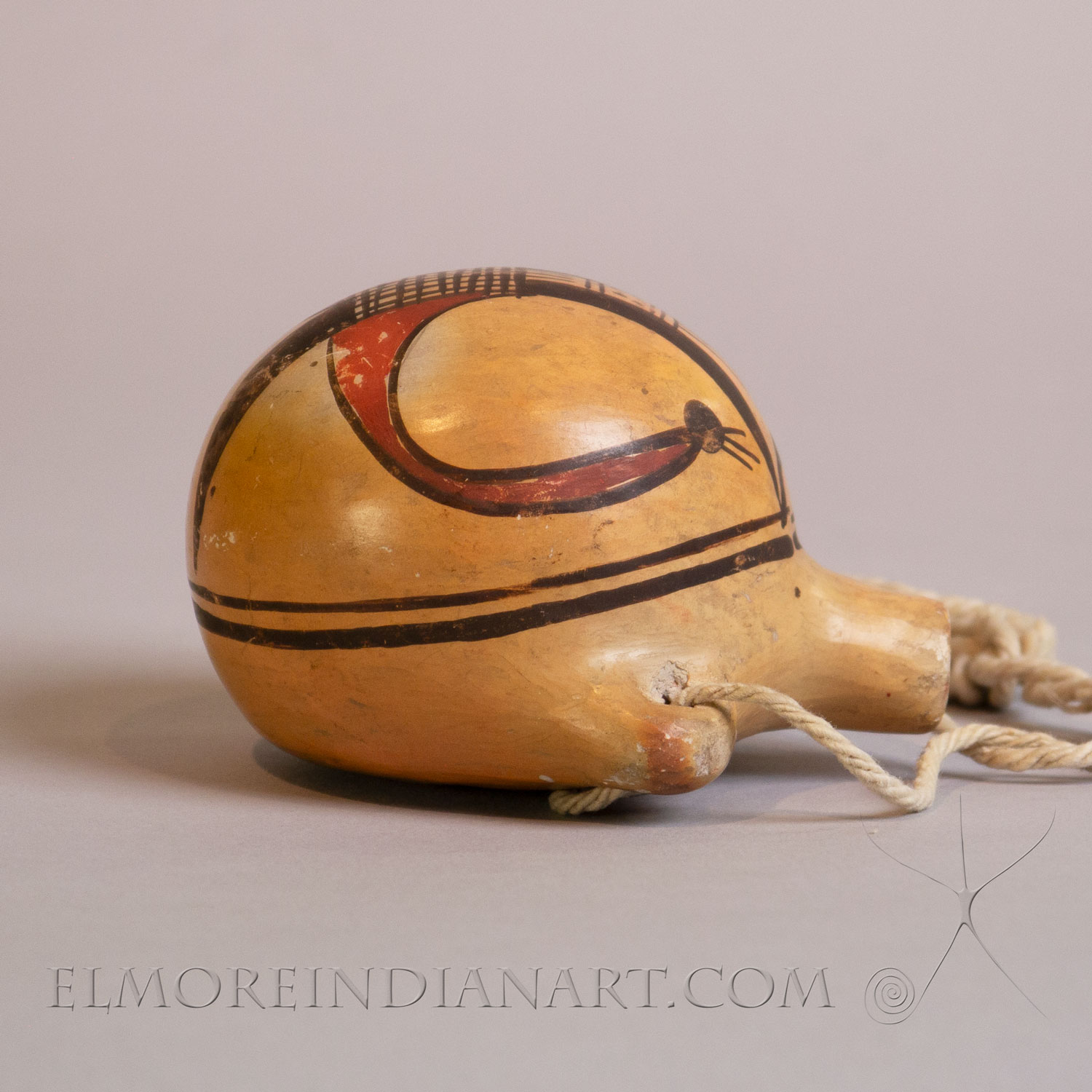 Miniature Hopi Polychrome Canteen by Nampeyo, c.1910-1915 - Image 7