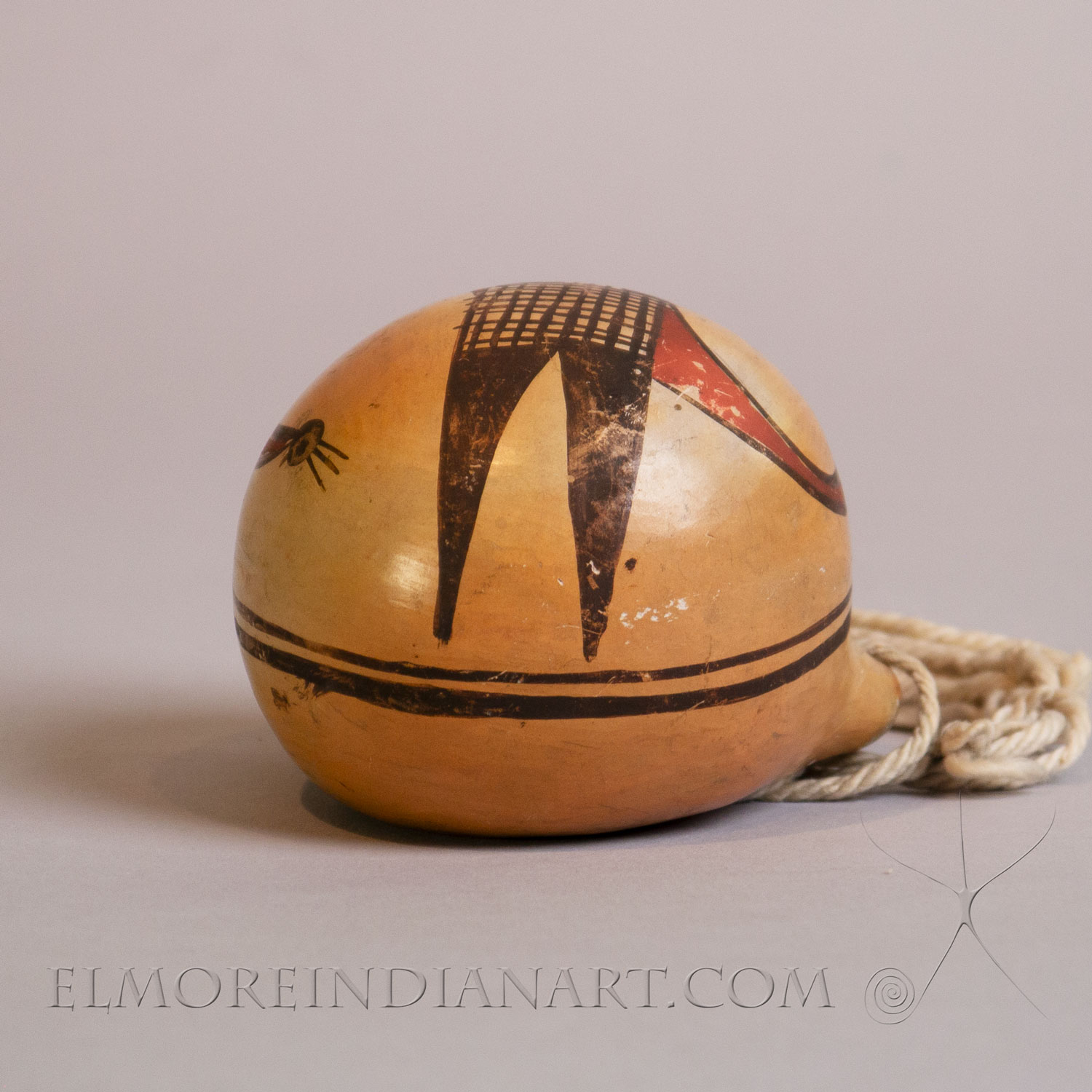 Miniature Hopi Polychrome Canteen by Nampeyo, c.1910-1915 - Image 5