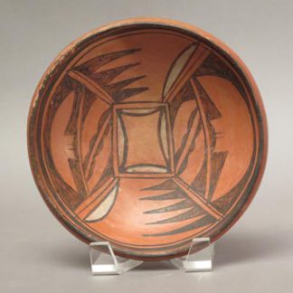 Black on White on Red Hopi Bowl by Nampeyo, c.1905