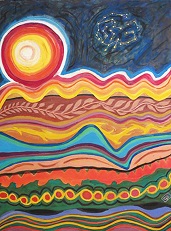 Sun In Landscape