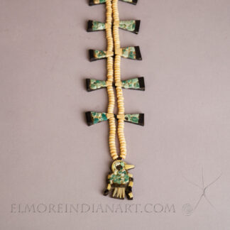 Santo Domingo Bakelite Necklace w/ Eagle Pendant, c. 1930