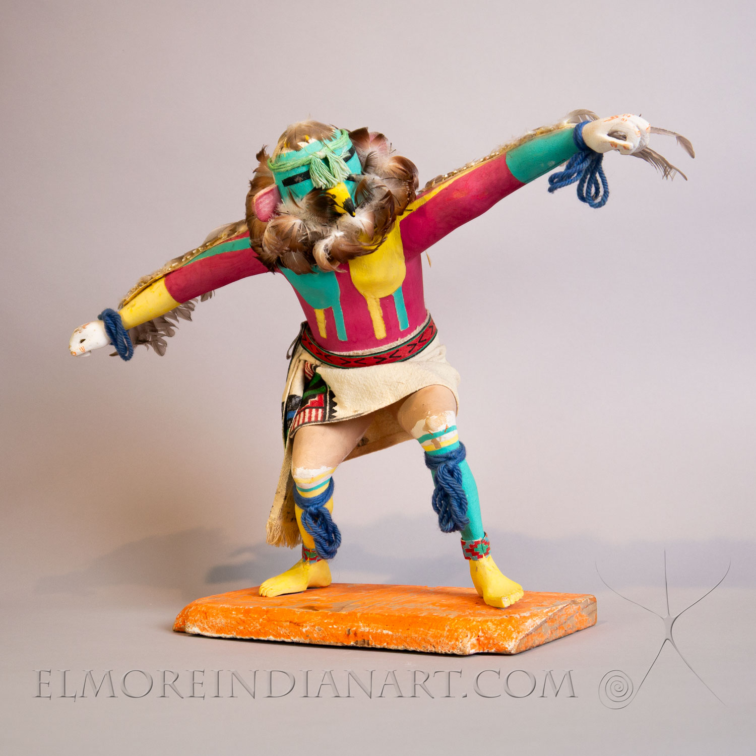 Hopi Eagle Dancer “Kwahu” Kachina, 1968 - Image 15