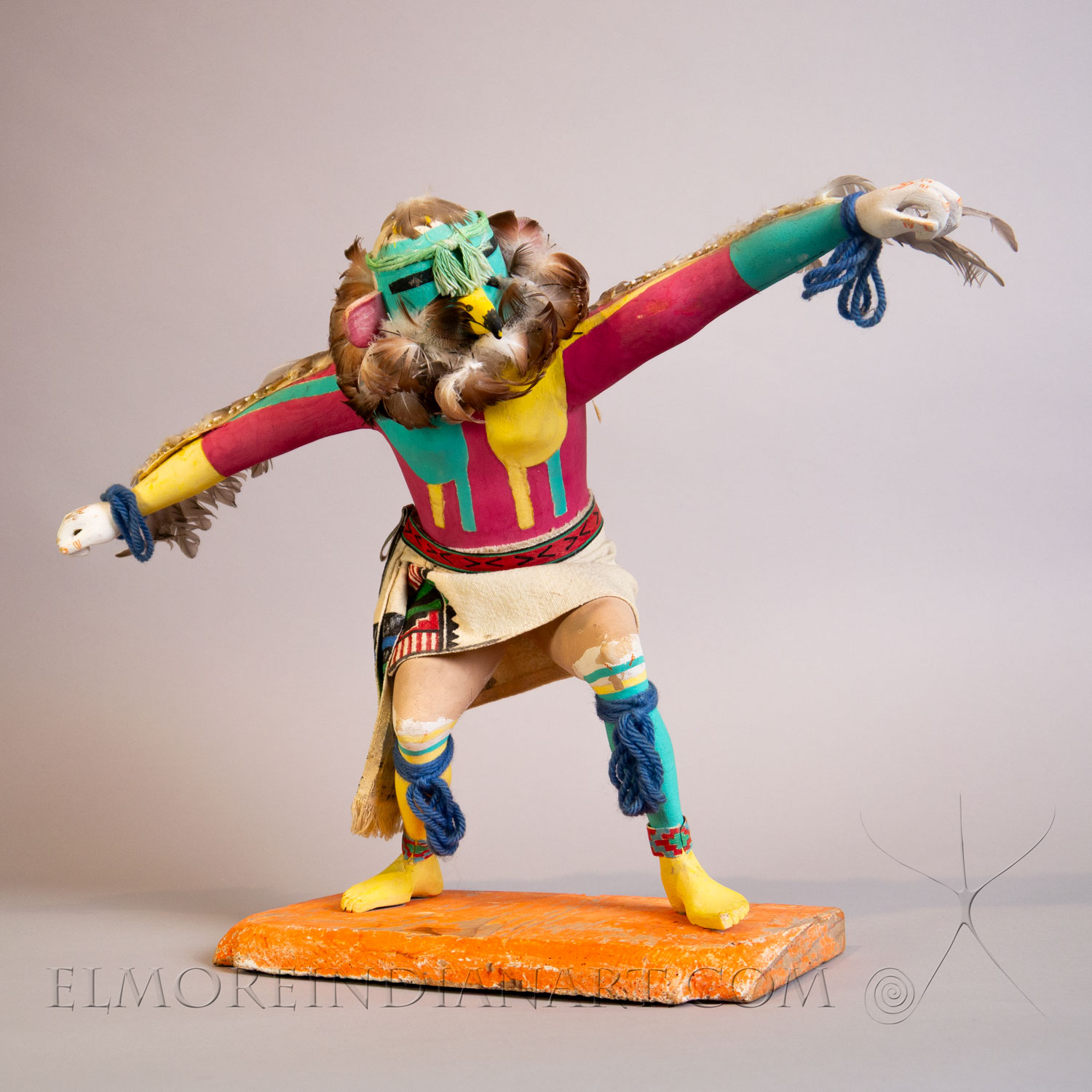 Hopi Eagle Dancer “Kwahu” Kachina, 1968 - Image 3