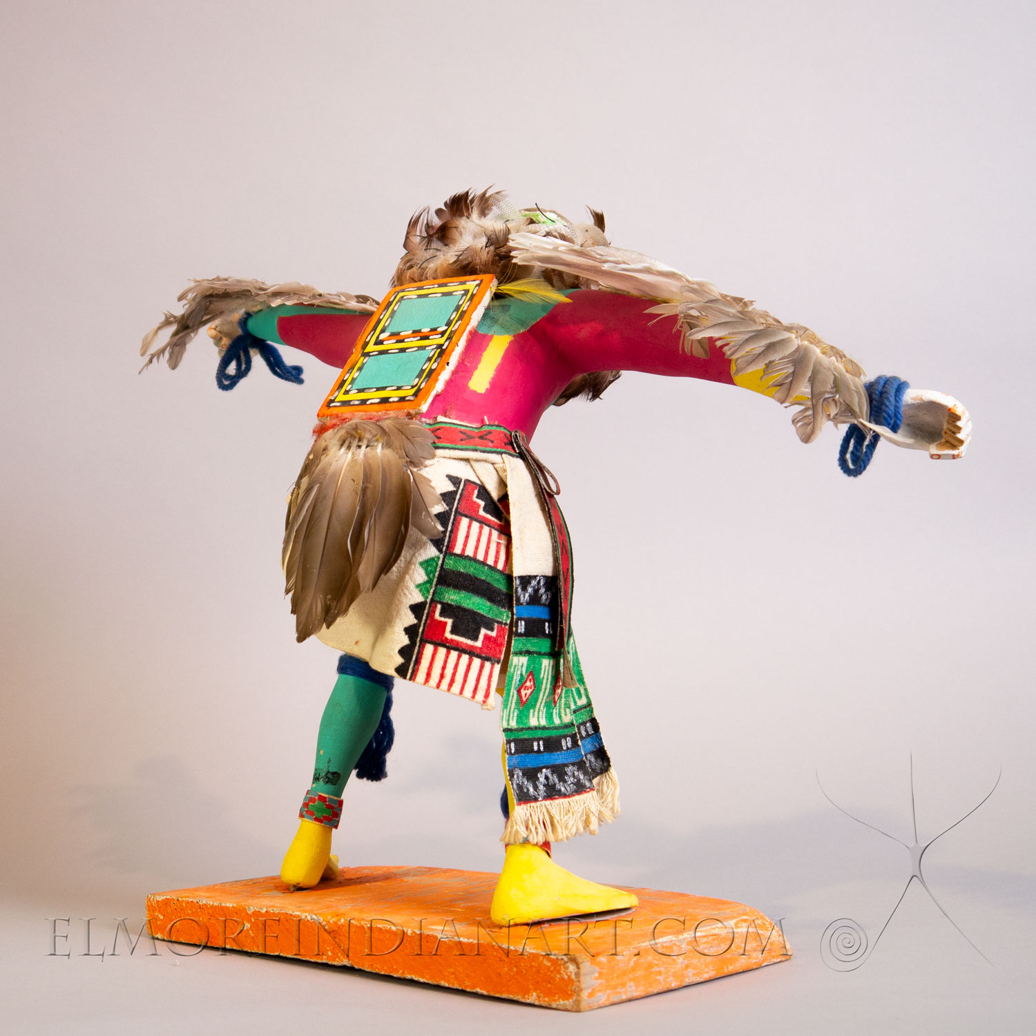 Hopi Eagle Dancer “Kwahu” Kachina, 1968 - Image 4